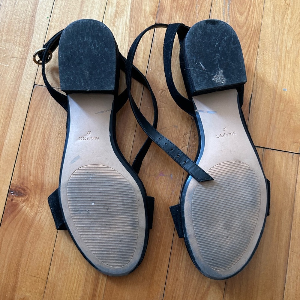 Mango Black Women's Sandals
